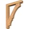 Ekena Millwork Balboa Craftsman Smooth Bracket w/ Offset Brace, Western Red Cedar, 5 1/2"W x 32"D x 40"H BKT0604X32X40BOA04SWR - alternate 1